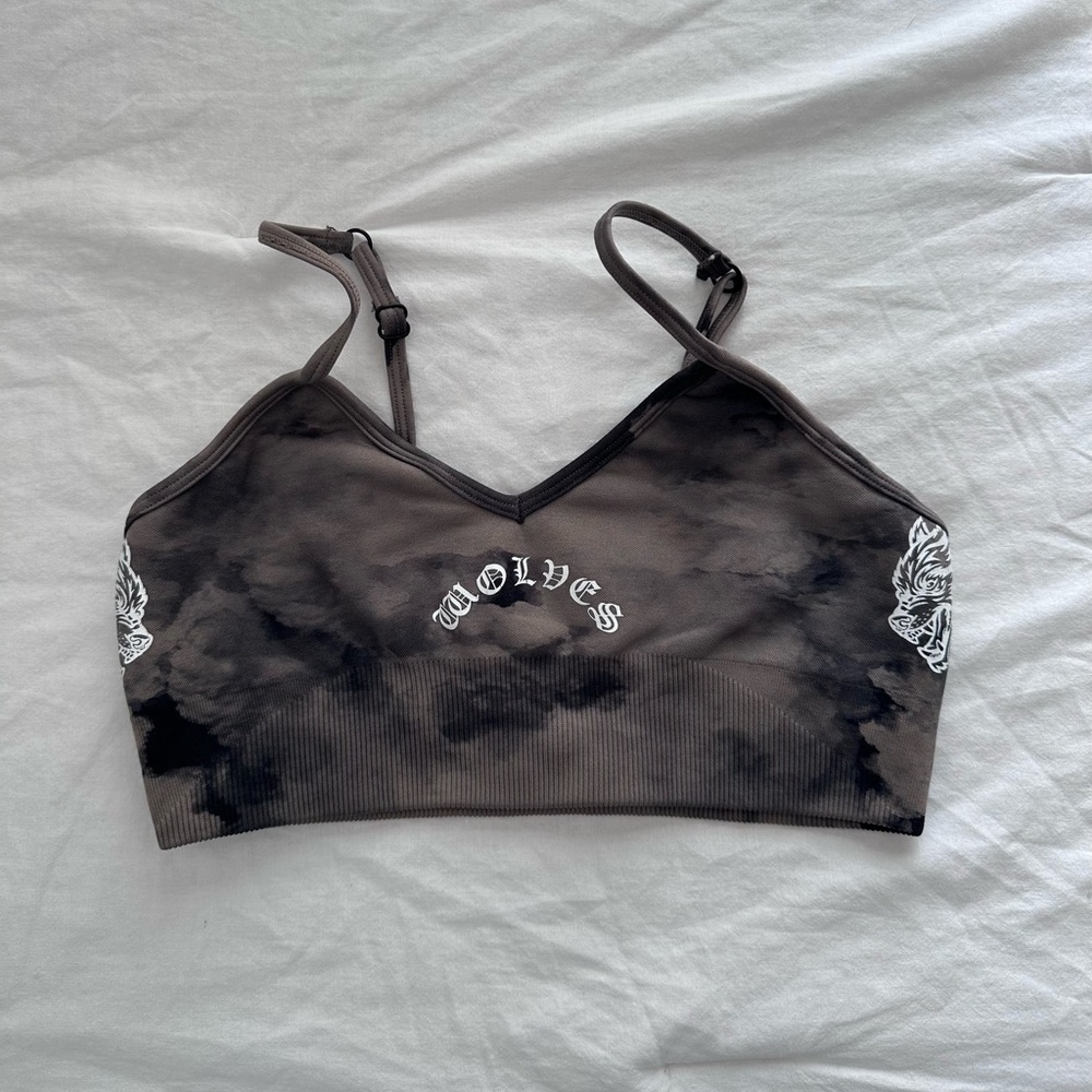 Darc Sport Dual Chopper “Everson Seamless” Sports Bra in Taupe Ghost Cloud